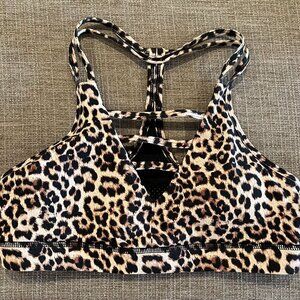 Zyia Grid Bra in Leopard Print